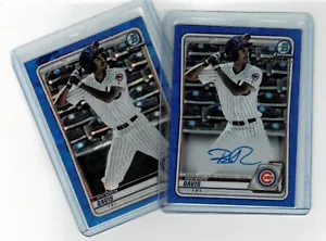 2020 BOWMAN CHROME BRENNAN DAVIS SAPPHIRE AUTOGRAPH RC - Picture 1 of 1