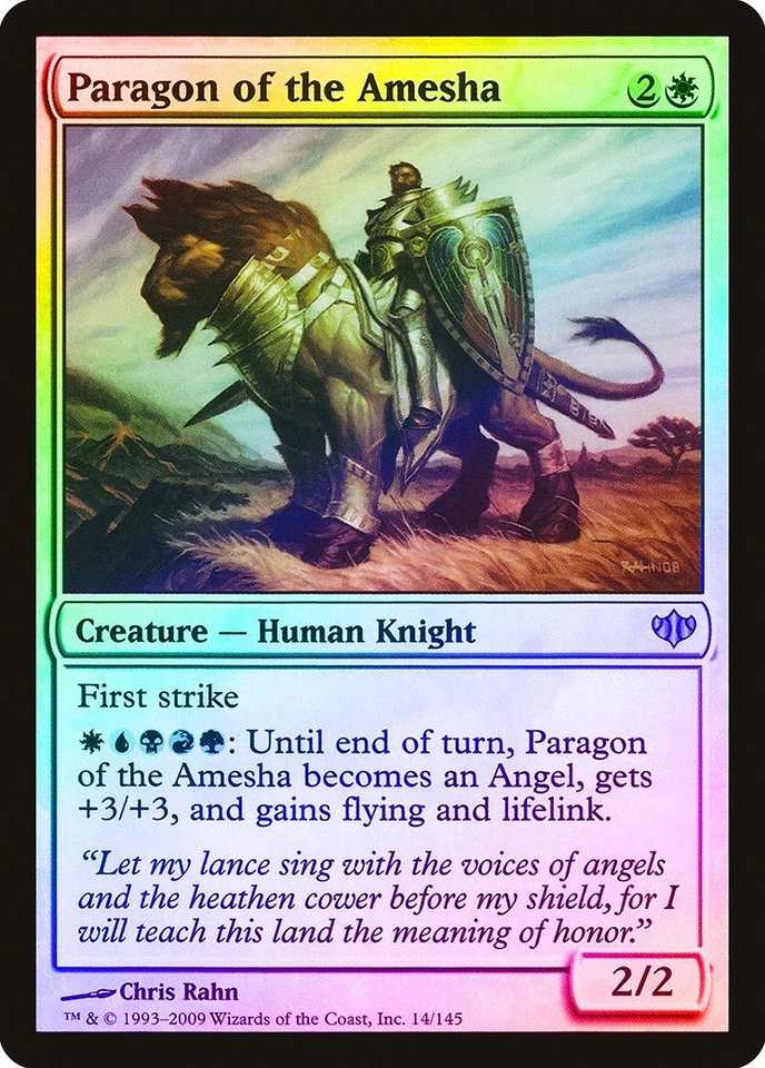 Paragon of the Amesha FOIL Conflux NM White Uncommon MAGIC MTG CARD ABUGames - Image 1 of 1