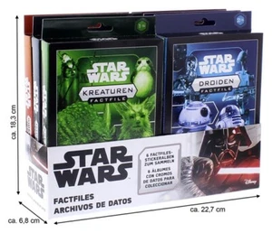 Topps Star Wars Factfiles Displaybox las 6 variantes diferentes - Imagen 1 de 2
