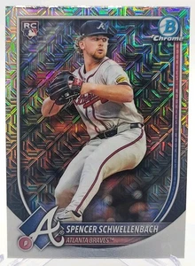 2025 Bowman Chrome #78 Spencer Schwellenbach (RC) Mojo Refractor 🔥 & Base RC. - Picture 1 of 6