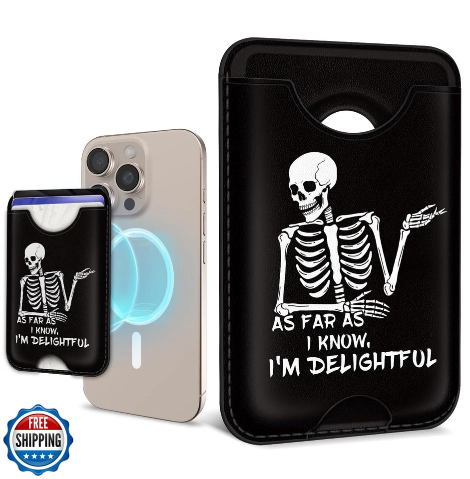 Mavellin for Magsafe Magnetic Phone Wallet, Skeleton Magnetic Cre - Image 1 of 4
