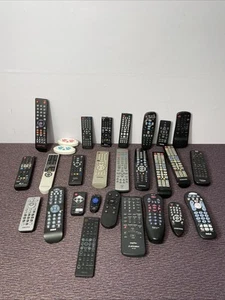 Lot of 28 Remote Controls Remotes~TV/DVD/VHS/CD/Stereo/Projector/Sony/Samsung - Picture 1 of 10