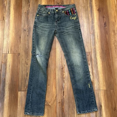 JEANS VINTAGE Y2K COOGI AUSTRALIA BOLSILLOS BORDADOS LAVADO MEDIO Niñas 14 Foto 1 de 4