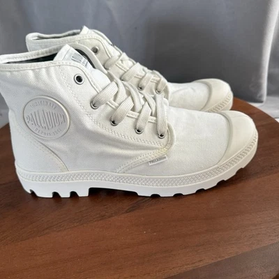 Palladium Pampa Hi Star White Women's Iconic Lug Sole 100% Vegan Ankle Boot - Image 1 of 4