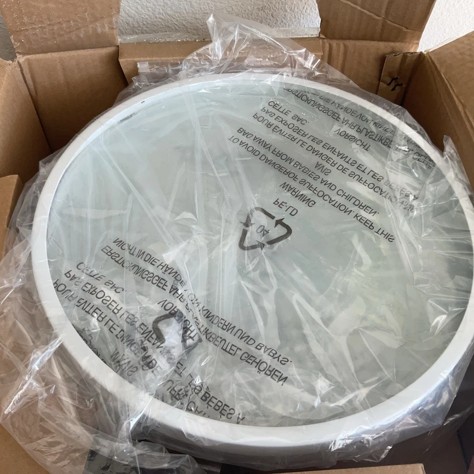 Golden Duncan AB 2-Light Aged Brass Flush Mount Light Shade 3602-14-AB-WH 14"Dia - Image 1 of 3