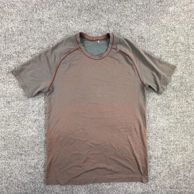 Lululemon Shirt Mens Medium Red Blue Metal Vent Tech Short Sleeve Athletic - Image 1 of 4