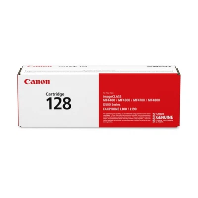 Canon Genuine 128 Black Toner Cartridge Compatible with MF4450, MF4770n, MF4570 - Image 1 of 4