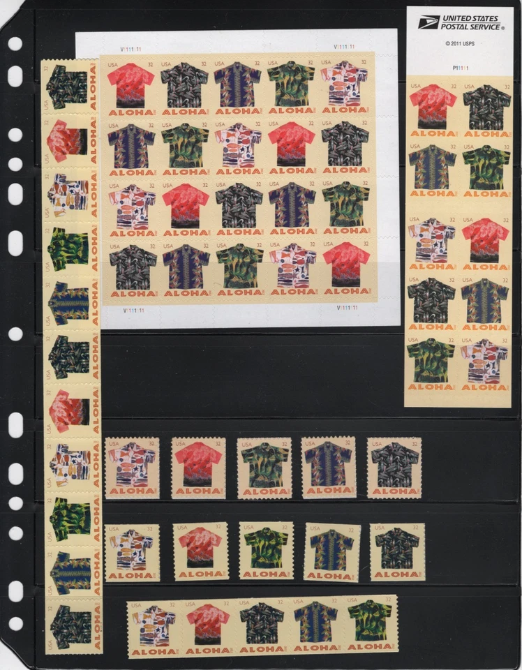 2012USA #4592-4596 32c Aloha Shirts - Complete Collection  Mint  NH - Image 1 of 1