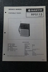 Sanyo RP5115 Service Manual - Picture 1 of 1