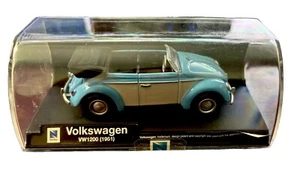 New-Ray Volkswagen Convertible 1951 VW1200 1/43 #48489 W/ Case New - Picture 1 of 2