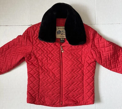 OBERMEYER Winter Elegance Women's Quilted Faux Fur Collar Winter Jacket -Size 10 - Image 1 of 4