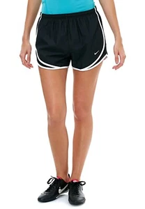 NEW NIKE [S] Women 3" TEMPO DRI-FIT Pickleball/Run Shorts-Black/White 716453-010 - Picture 1 of 2
