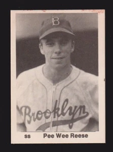 1975 TCMA Pee Wee Reese BROOKLYN DODGERS UNSIGNIERT 2-1/2 x 3-1/2 FOTOKARTE #8 - Bild 1 von 1