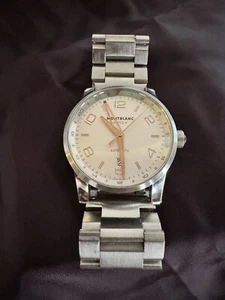 RARE Fabulous Montblanc UTC Automatic Meisterstück Swiss Stainless Steel Watch - Picture 1 of 14