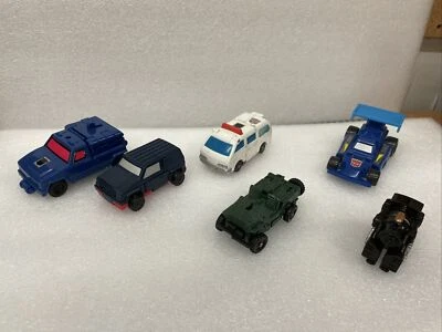 Transformers Gobots Machine Robo lot of 6 Loco Jeep Fizzle First Aid Duo Cons - Image 1 of 4