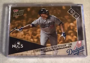 2017 TOPPS NOW PSB-5 LOS ANGELES DODGERS POSTSEASON BONUS CARD ENRIQUE HERNANDEZ - Picture 1 of 2