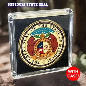 ESTUCHE DE EE. UU. coloreado moneda MISSOURI State Seal Challenge incluido - Imagen 1 de 11
