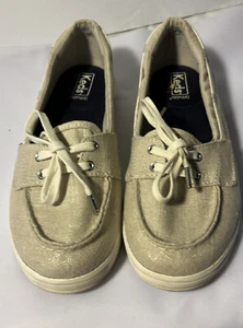 Keds Ortholite Damen-Slipper Glimmer 8,5 Canvas beige weiß Freizeit Sommer - Bild 1 von 9