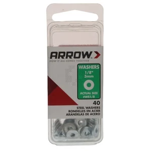 Arrow Fastener WS1/8 Steel 1/8" ID Rivet Washers, 40-Pack - Picture 1 of 9