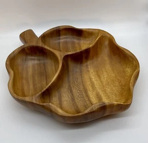 Holz geteilt Servierschale Hanalei Trends nachhaltig natürlich Vintage umweltfreundlich - Bild 1 von 6