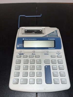 Texas Instruments Model TI-5032SV Printing Calculator 10 Digit Superview - Image 1 of 4