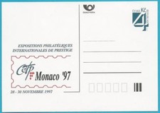 Tschechische Republik aus 1997 ** postfrisch Ganzsachenpostkarte Nr. P26 A8!