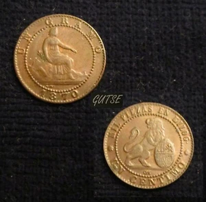 * Gutse * 203-GOBIERNO Provisional, 1 Centesimo 1870, Barcelona Om, EBC + - Picture 1 of 1