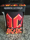 BNIB Official Genuine AC/DC Merchandise Large Classic Logo Stubby Can Holder