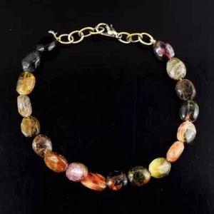 Amazing Watermelon Tourmaline Beaded 59.00 Cts Awesome Bracelet - Imagen 1 de 3