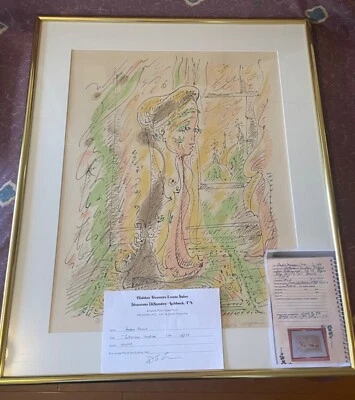 Litografía firmada "Interieur Venetian" 1975 Andre Masson (1896-1987 Francia) Foto 1 de 4