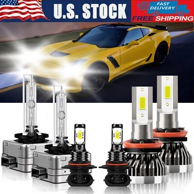 Combo de bombillas antiniebla de haz alto y bajo LED para Chevrolet Corvette 2006 Foto 1 de 4