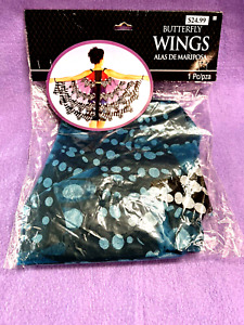 New Adult Halloween Costume Butterfly Wings Accessory, One Size. New in Package.