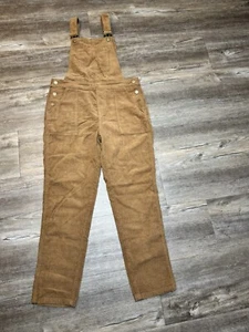 Passenger Brown Courduroy Dungarees Overalls CrissCross Straps Button Sides| L - Picture 1 of 7