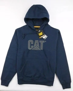 Caterpillar Hoodie CAT Herren Pullover Kapuzenpullover gesticktes Logo schwarz marine Gr. M - Bild 1 von 6