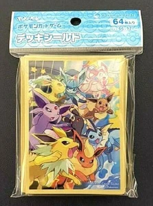 Pokemon Official Deck Shield Dash Eevee 64 Sleeves Japan NEW Sleeve Yellow - Picture 1 of 1