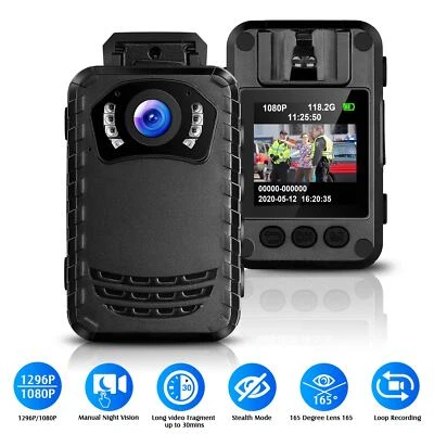 BOBLOV N9 Mini Body Camera 64GB Full HD 1296P Body Mounted Camera Night Vision - Image 1 of 4