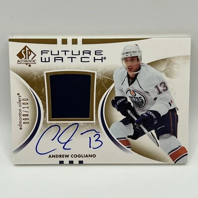 2007-08 SP Authentic Limited Future Watch Auto Patch Andrew Cogliano #212 /100 - Image 1 of 2