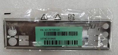 MSI B85M-E45 Blende - Slotblech - I/O Shield neu ovp      E21-7A38030-C22 - Bild 1 von 2