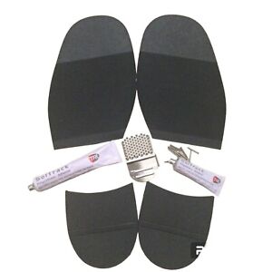 Goodwear Shoe Repair Black Sole Heel Kit  Roughening Tool Nails x2 Soltrack Glue