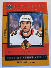 2023-24 UPPER DECK SERIES 1 HONOR ROLL SUPERSTAR SETH JONES GOLD VARIATION 06/25