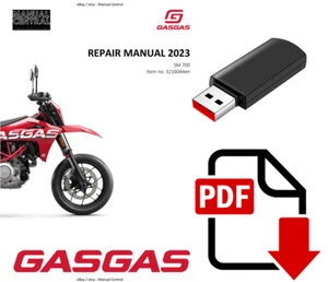 USB - GASGAS 2023 - SM 700 EU EDITION - SERVICE REPAIR WORKSHOP - Picture 1 of 6