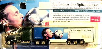 Bitburger US Truck Werbetruck Sammeltruck Premiere Bundesliga Jörg Wontorra - Bild 1 von 2