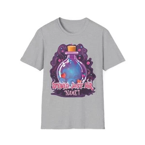 Brewed Just for You ,Heavy Custom Personalized T-Shirt, UNISEX HALOWEEN Tee - Picture 1 of 25
