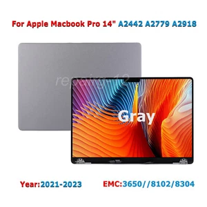 US OEM For Macbook Pro 14" A2442/A2779/A2918 LCD Display Screen Replacement Gray - Picture 1 of 8