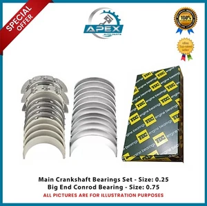 BMW N47D20 2.0 DIESEL MAIN & BIG END CONROD BEARING SET 3 CONVERTIBLE TDC BRAND - Picture 1 of 3