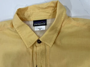 Patagonia Shirt Mens 2XL Sol Patrol II Fishing Hiking Drifter Yellow Vented - Picture 1 of 6