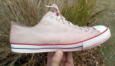 1 Single Old Vintage Converse Canvas Oxford Sneaker Size 11 Right Foot - Rough - Image 1 of 4