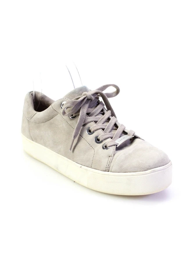 Carvela Kurt Geiger Womens Low Top Lace Up Sneakers Beige Suede Size 38 8 - Image 1 of 4