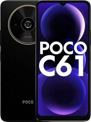 XIAOMI POCO C61 Black 3GB RAM 64GB ROM DUAL SIM / GSM UNLOCKED / OPEN BOX - Image 1 of 4