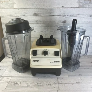 Batidora Vitamix Super 5000 Total Nutrition Center en seco húmedo botes de 64 OZ FUNCIONA - Imagen 1 de 23